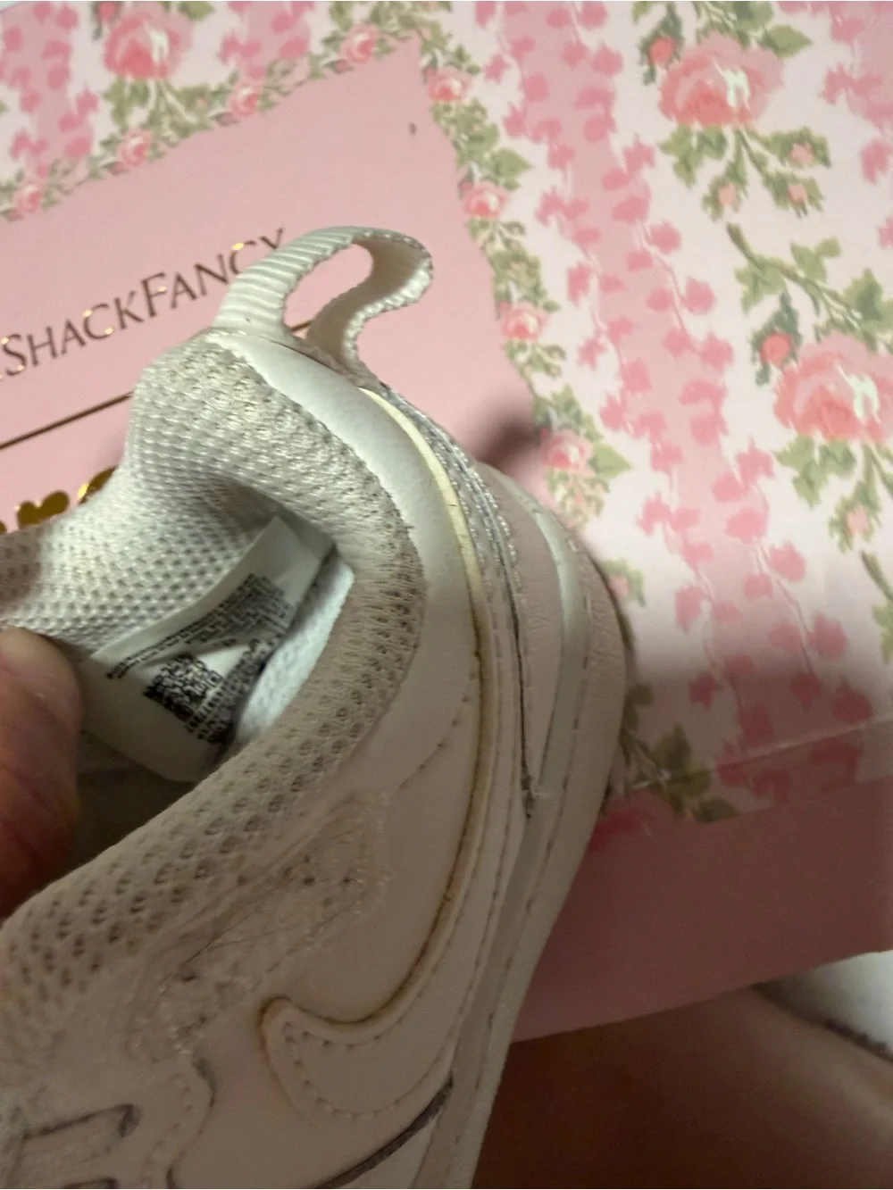 Nike Kids White Velcro & Lace Sneakers